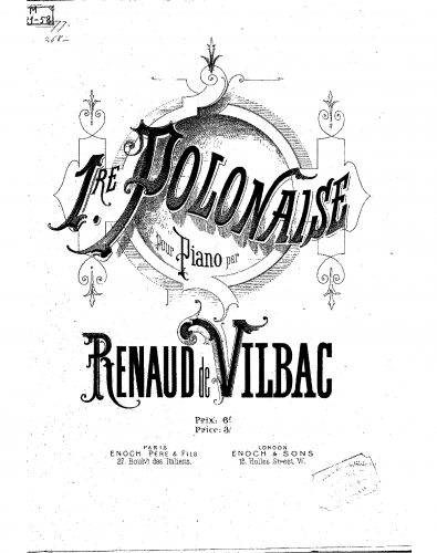 Vilbac - Polonaise No. 1 - Score