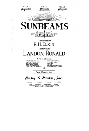 Ronald - Sunbeams - Score