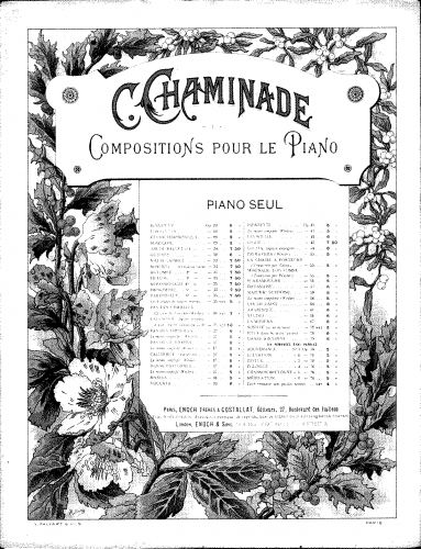 Chaminade - Andante et Scherzettino, Op. 59 - Score