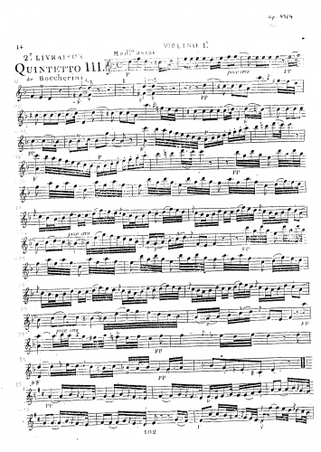 Boccherini - 5 String Quintets - Quintet in D minor, G.368 (No. 4) - Alto Violoncello (alternate for cello 1)