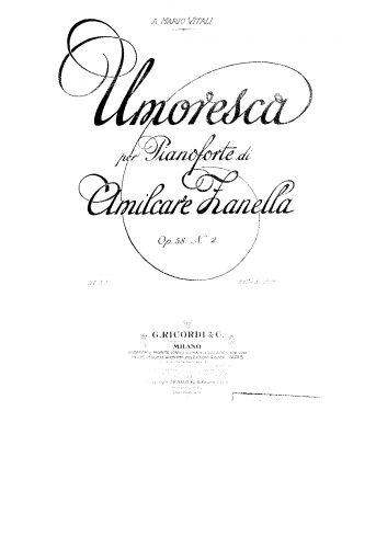 Zanella - Piano Pieces, Op. 58 - Score