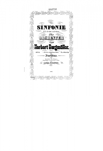 Burgmüller - Sinfonie No. 2 - Score