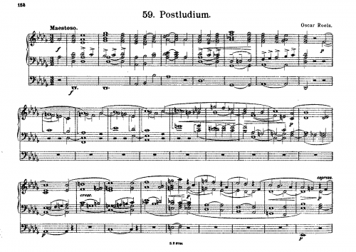 Roels - Postlude in D flat major - Score