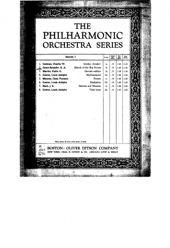 Grant-Schaefer - March of the Boy Scouts - For Orchestra (Coerne) - Score