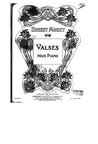 Moret - 6 Valses - Score