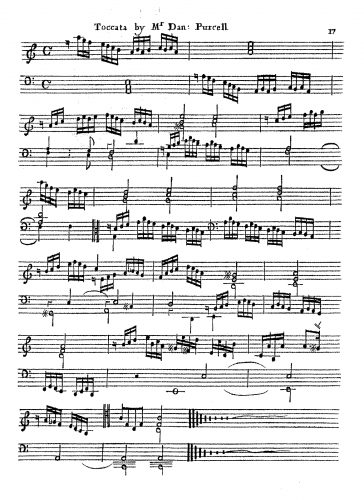 Purcell - Toccata - Score