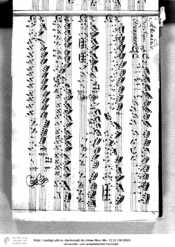 Graupner - Partita in G major, GWV 143 - Score