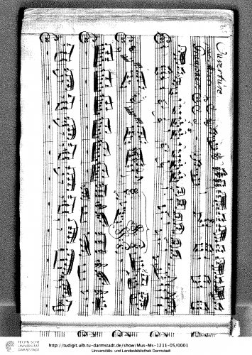 Graupner - Partita in C major, GWV 127 - Score