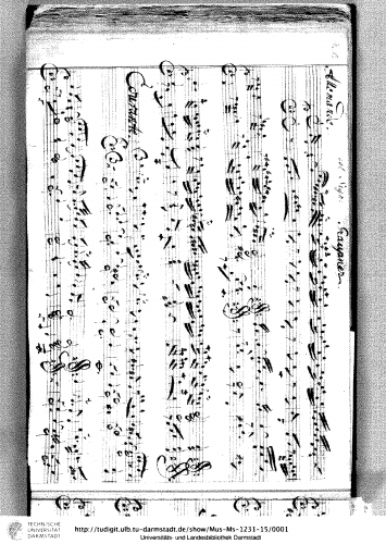 Graupner - Partita in A minor, GWV 150 - Score
