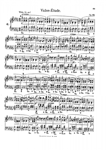 Mayer - Valse-Etude, Op. 83 - Score