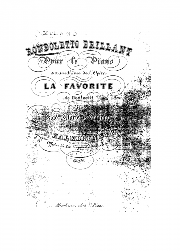 Kalkbrenner - Rondoletto Brillant - Score