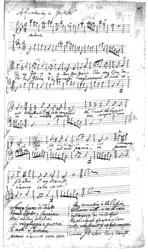 Bononcini - Griselda - Vocal Score Act II: Per la gloria d'adorarvi - Score