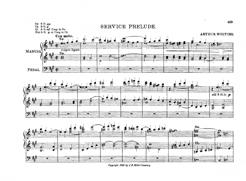 Whiting - Service Prelude - Score