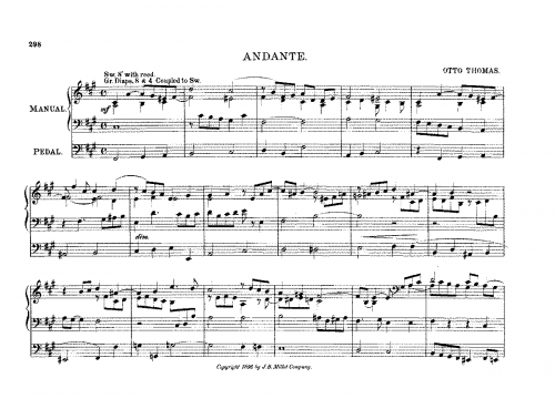 Thomas - Andante - Score