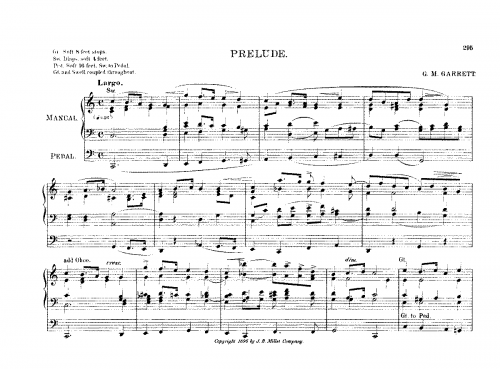 Garrett - Prelude - Score