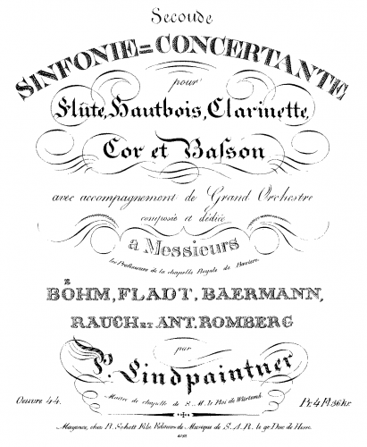 Lindpaintner - Sinfonie concertante No. 2