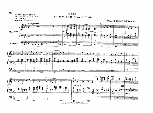 Southwick - Communion - Score