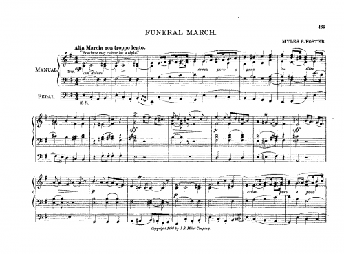 Foster - Funeral March - Score