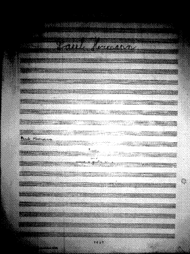 Hermann - Pièces pour piano à quatre mains - Score