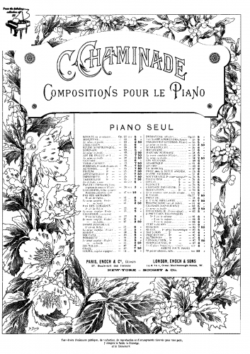 Chaminade - Ritournelle - For piano solo - Score