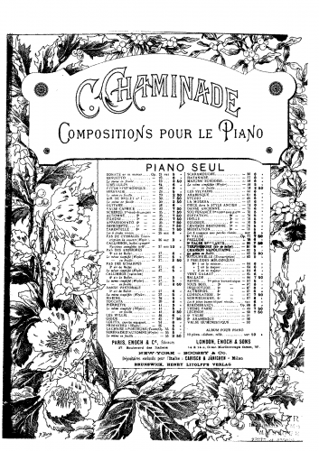 Chaminade - Légende Op. 90 - Score