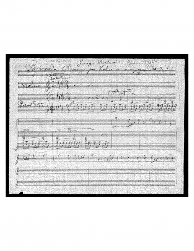 Martucci - Tre Romanze, Op. 27 - No. 3. Passione in E major For Violin and Piano (composer) - Sketch (incomplete)