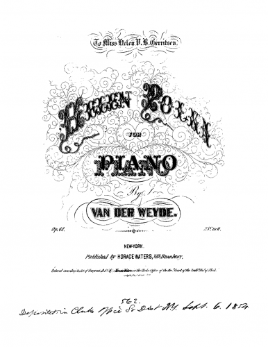 Weyde - Helen - Piano Score - Score