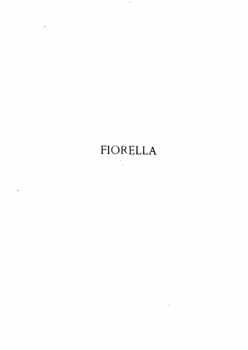 Webber - Fiorella - Vocal Score - Score