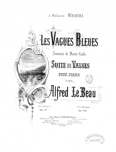 Lebeau - Les vagues bleues - Score
