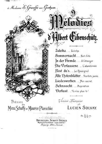 Eibenschütz - 9 Songs - Score