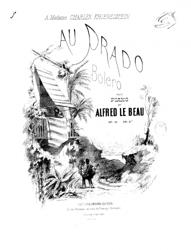 Lebeau - Au prado (Souvenir d'Espagne) - Score
