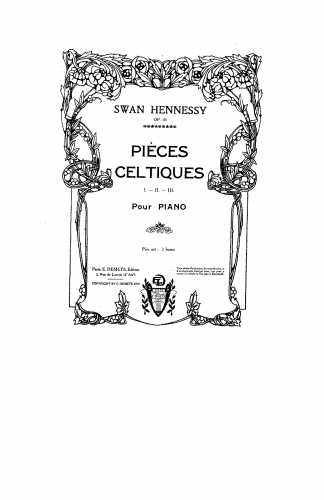 Hennessy - 3 Pièces Celtiques, Op. 45 - Score