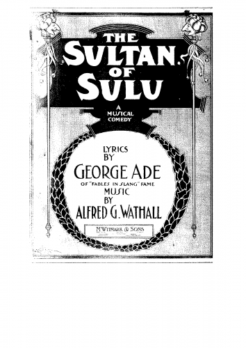 Wathall - The Sultan of Sulu - Vocal Score - Score