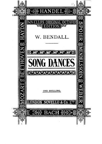 Bendall - Song Dances - Score