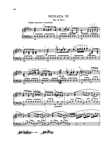 Dussek - Piano Sonata in E major, Op. 10 No. 3 (Craw 62) - Piano Score