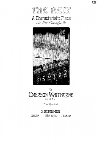 Whithorne - The Rain, Op. 12 No. 1 - Score