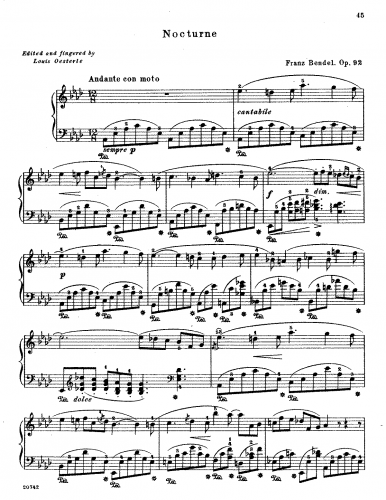 Bendel - Nocturne - Score