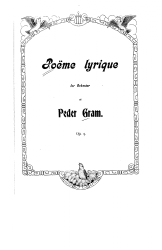 Gram - Poëme lyrique - Score
