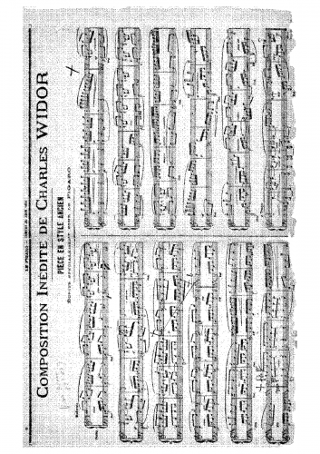 Widor - Pièce en style ancien - Score