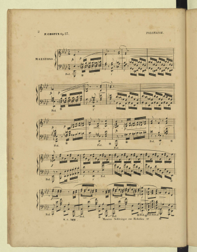 Chopin - Polonaise in A-flat major - Piano Score - Score