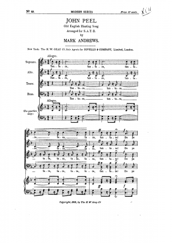 Andrews - John Peel - Score