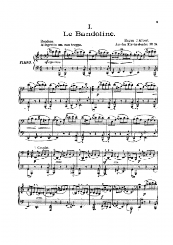Couperin - 5 Pièces de Clavecin - Score