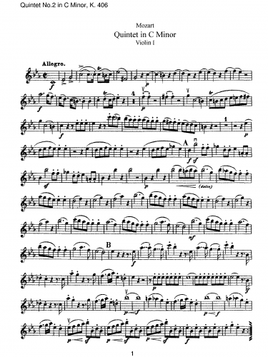 Mozart - String Quintet No. 2