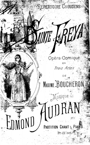 Audran - Sainte Freya - Vocal Score - Score
