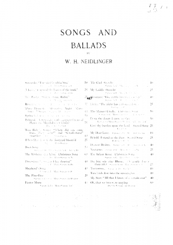 Neidlinger - The Robin - Score