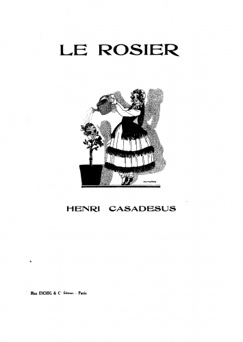 Casadesus - Le rosier - Vocal Score - Score