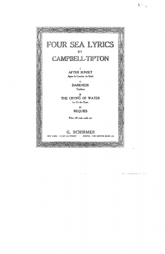 Campbell-Tipton - 4 Sea Lyrics - Score