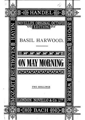 Harwood - Song on May Morning - Vocal Score - Score