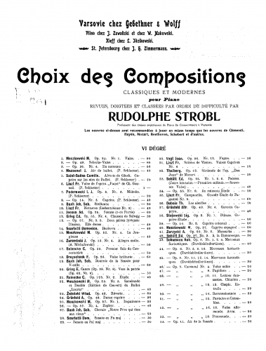 Schütt - 3 Morceaux - Piano Score - A la Humoresque (No. 3)