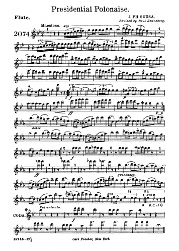 Sousa - Presidential Polonaise - For Orchestra